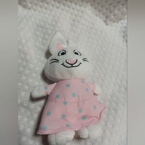 Pink Polka Dot Bunny Plush Max & Ruby